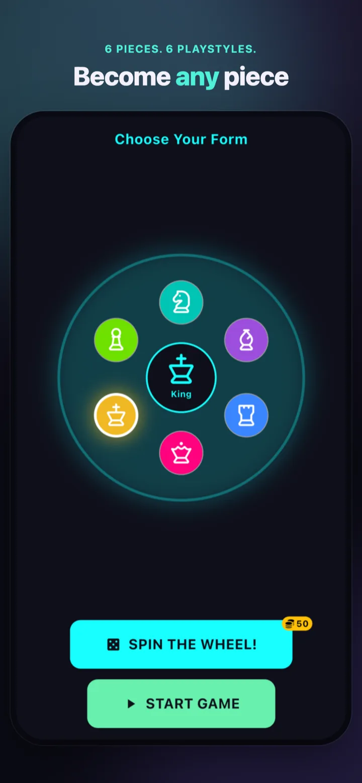 Piece selection wheel
